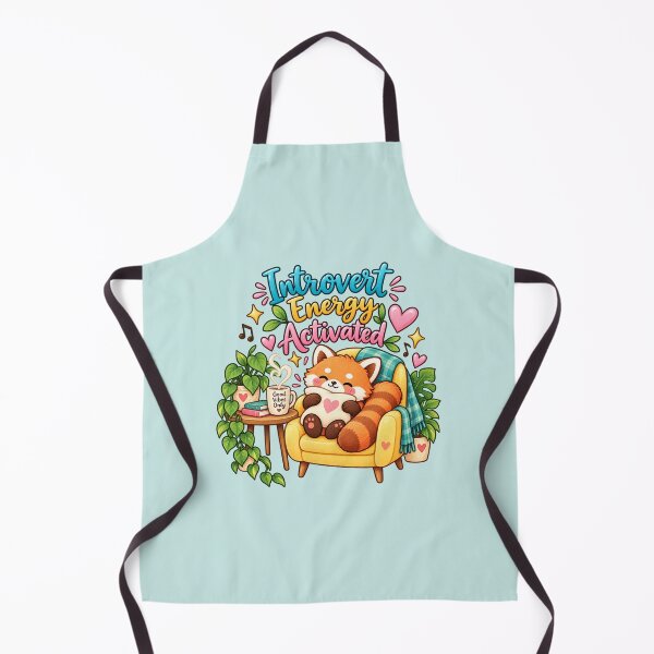 Item preview, Introvert Energy Activated – Cute Cozy Red Panda Introvert Aesthetic designed and sold by StickyDelights.
