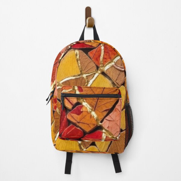 Item preview, Kintsugi Shattered Tiles in Fall Foliage - Mosaic Wabi-Sabi Art Print designed and sold by Purrfecta.