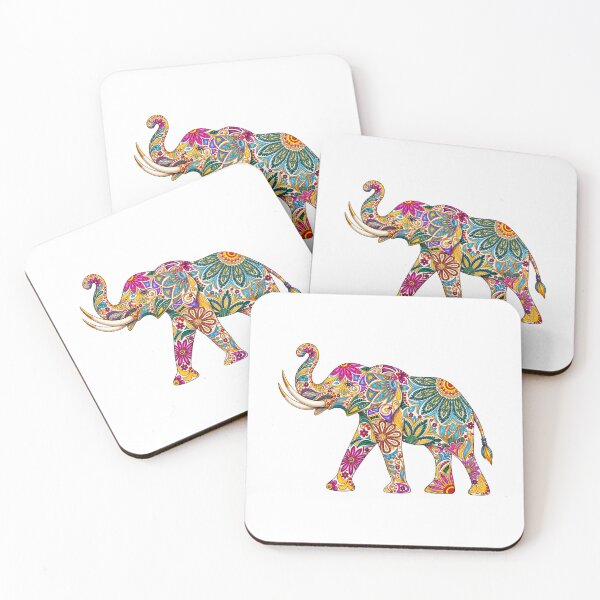 Item preview, Colorful Bohemian Elephant Art designed and sold by PeanutGalSean.