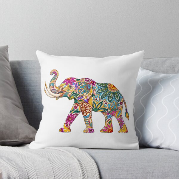 Item preview, Colorful Bohemian Elephant Art designed and sold by PeanutGalSean.