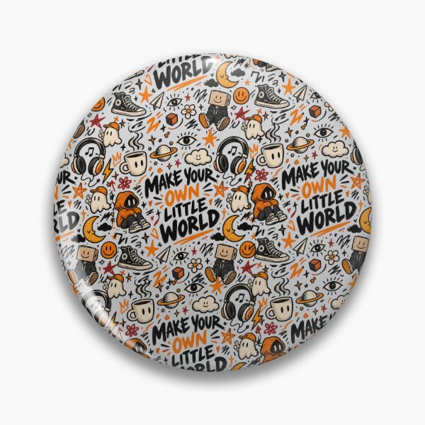 Item preview, Make Your Own Little World Cute Doodles Pattern designed and sold by NovaToons.