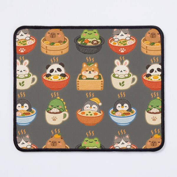 Item preview, Kawaii Cozy Animals in Japanese Food designed and sold by StickerJas.
