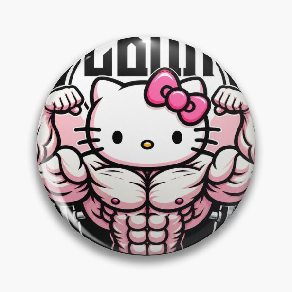 Item preview, Hello Kitty bodybuilder – Strong & Cute Gym Motivation designed and sold by UrbanLayers.