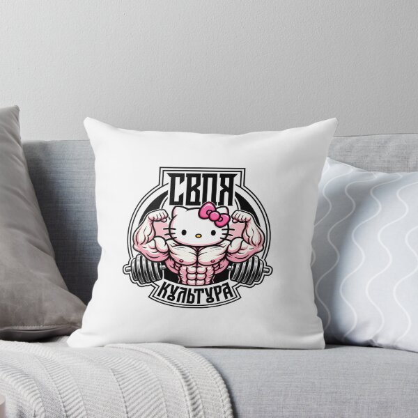 Item preview, Hello Kitty bodybuilder – Strong & Cute Gym Motivation designed and sold by UrbanLayers.