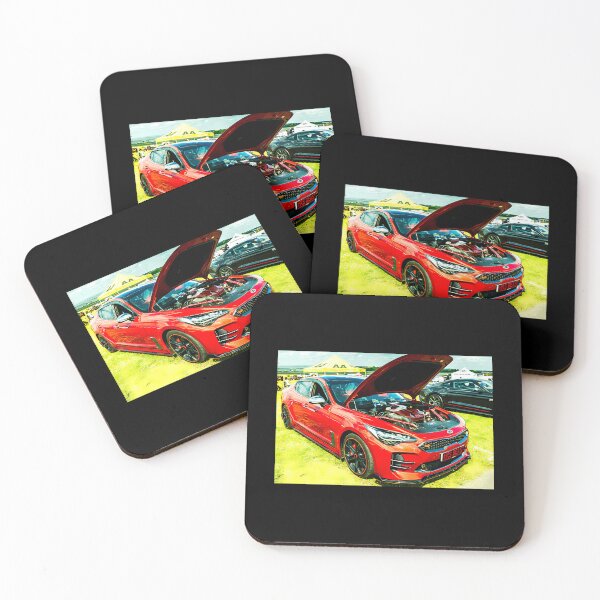 Item preview, Front Of A Red Kia Stinger designed and sold by 730Moto.