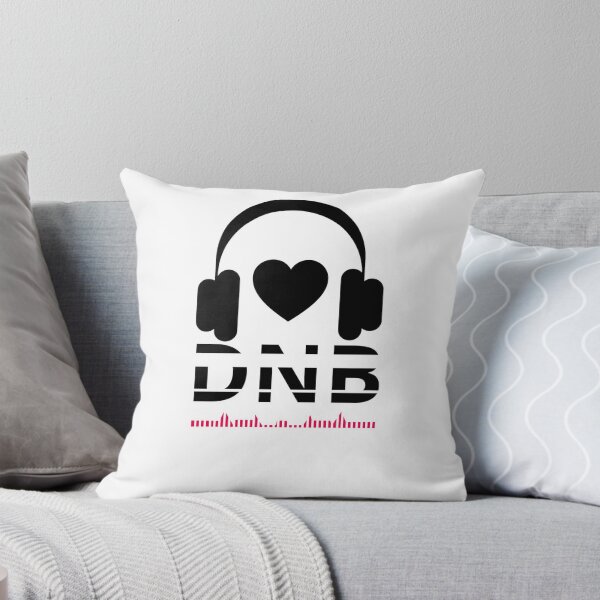Item preview, LOVE DRUM’N’BASS MUSIC - Minimal Headphones and Heart, Black and white oversized Unisex Dj style designed and sold by Giobb-Artwork.