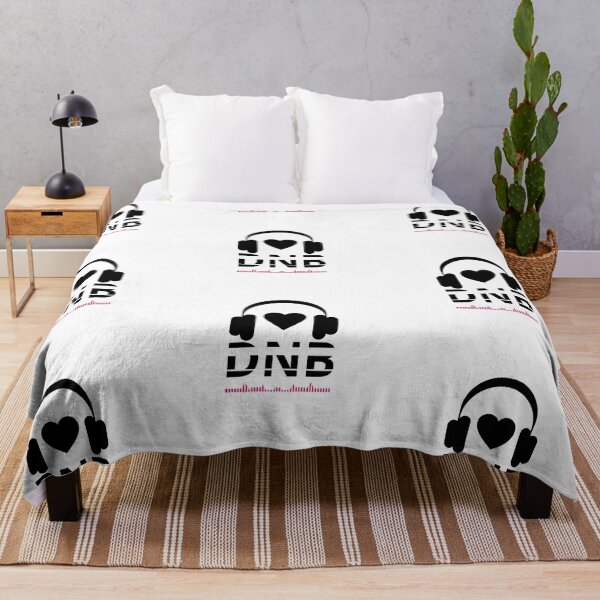 Item preview, LOVE DRUM’N’BASS MUSIC - Minimal Headphones and Heart, Black and white oversized Unisex Dj style designed and sold by Giobb-Artwork.