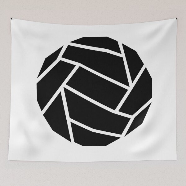 Item preview, Geometric Black and White Volleyball designed and sold by matybrak.