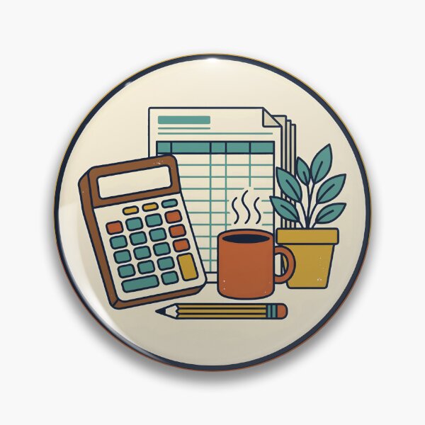 Item preview, Certified Number Cruncher Retro Accountant Office Humor Badge designed and sold by ahmadhamdi.