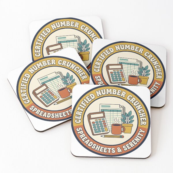 Item preview, Certified Number Cruncher Retro Accountant Office Humor Badge designed and sold by ahmadhamdi.
