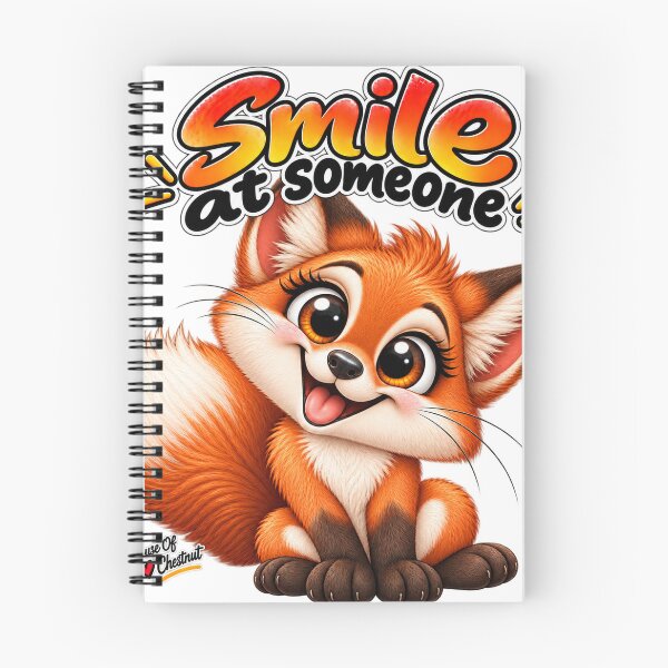 Item preview, Smile at Someone Fox designed and sold by HouseOfChestnut.