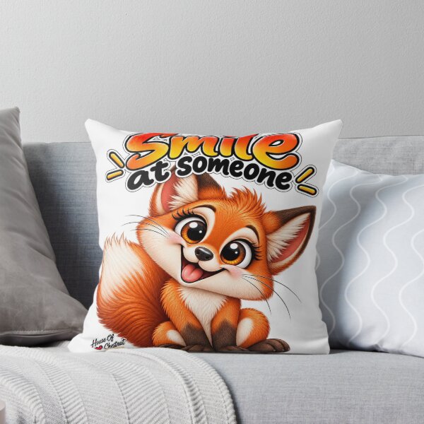 Item preview, Smile at Someone Fox designed and sold by HouseOfChestnut.