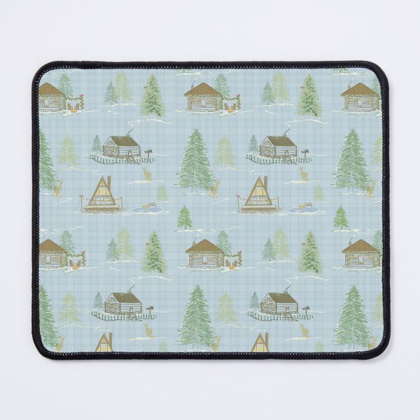 Item preview, Cozy hand-drawn cabins in a forest designed and sold by horizonandpine.