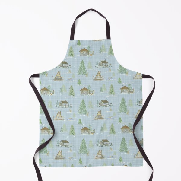 Item preview, Cozy hand-drawn cabins in a forest  designed and sold by horizonandpine.