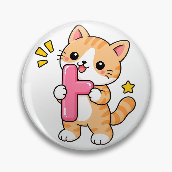 Item preview, Cute Orange Tabby Cat with Korean Hangul Vowel ㅏ Kawaii Kitty designed and sold by NoopnyangStudio.