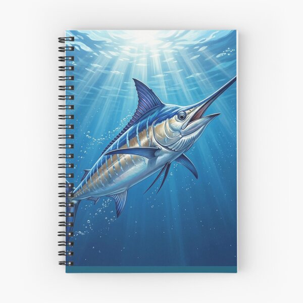 Item preview, Blue Marlin Illustration – Saltwater Legends Fishing Art designed and sold by Northbound Trail.