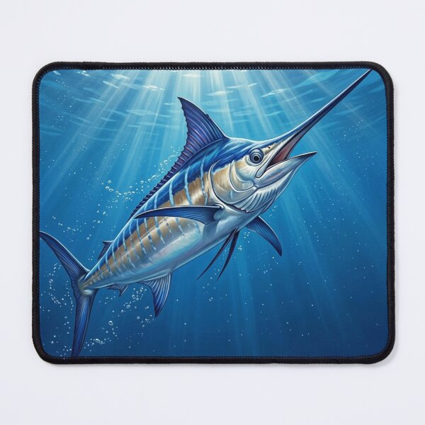 Item preview, Blue Marlin Illustration – Saltwater Legends Fishing Art designed and sold by Northbound Trail.
