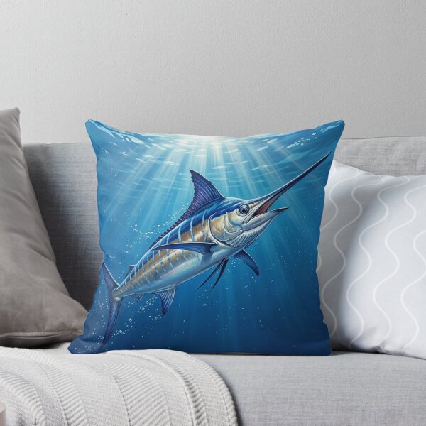 Item preview, Blue Marlin Illustration – Saltwater Legends Fishing Art designed and sold by Northbound Trail.