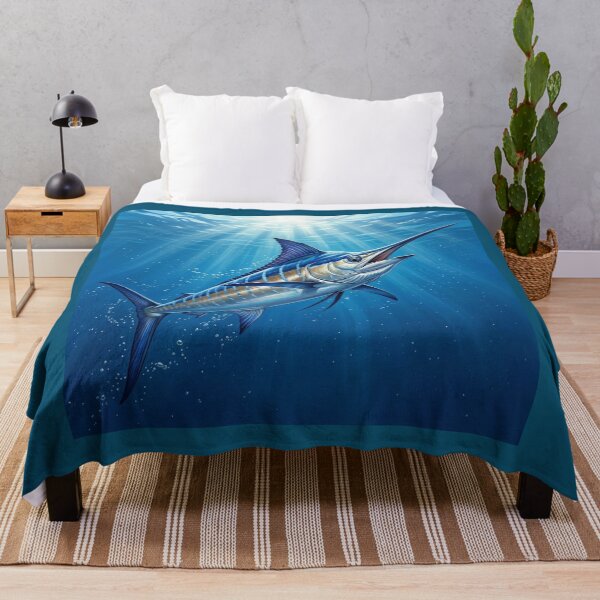 Item preview, Blue Marlin Illustration – Saltwater Legends Fishing Art designed and sold by Northbound Trail.