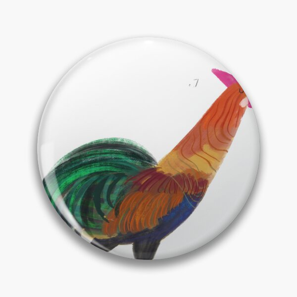 Item preview, Colorful Strutting Rooster Illustration designed and sold by Drsadle39l.
