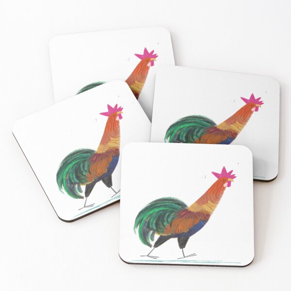 Item preview, Colorful Strutting Rooster Illustration designed and sold by Drsadle39l.