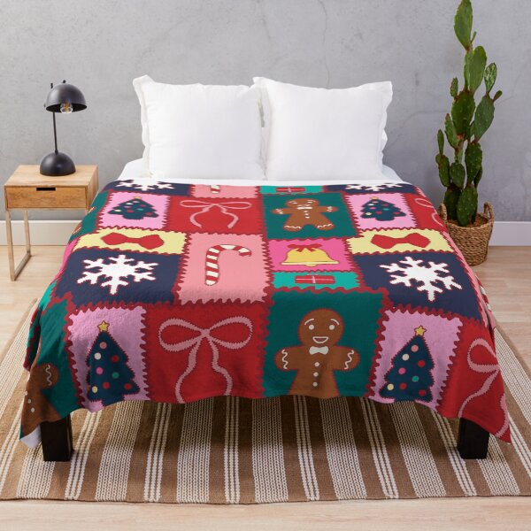 Item preview, Cute Christmas Patchwork Quilt designed and sold by YesterdayColl.