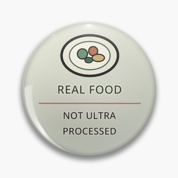 Item preview, Real Food Not Ultra Processed Soft Aesthetic Sticker Wellness Gift designed and sold by Jacqueline Flynt.
