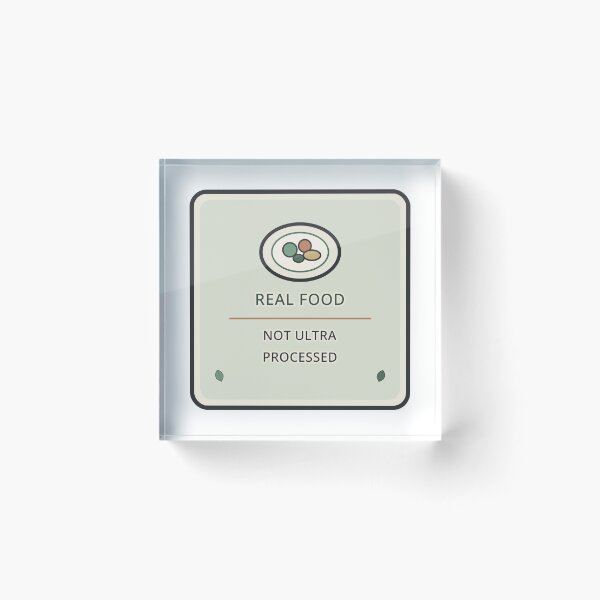 Item preview, Real Food Not Ultra Processed Soft Aesthetic Sticker Wellness Gift designed and sold by Jacqueline Flynt.