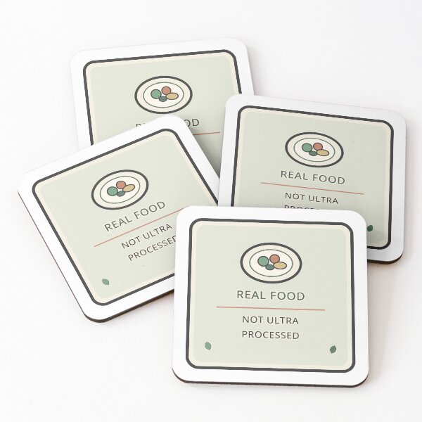 Item preview, Real Food Not Ultra Processed Soft Aesthetic Sticker Wellness Gift designed and sold by Jacqueline Flynt.