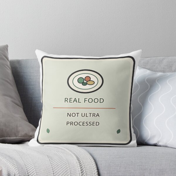 Item preview, Real Food Not Ultra Processed Soft Aesthetic Sticker Wellness Gift designed and sold by Jacqueline Flynt.