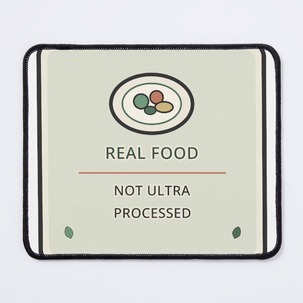 Item preview, Real Food Not Ultra Processed Soft Aesthetic Sticker Wellness Gift designed and sold by Jacqueline Flynt.