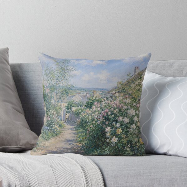 Item preview, Romantic Cottage Rose Garden Impressionist Landscape designed and sold by GutyzDesignsES.