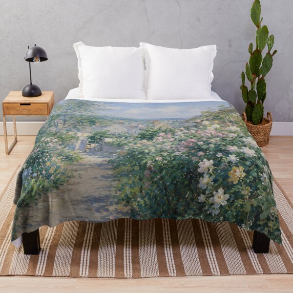 Item preview, Romantic Cottage Rose Garden Impressionist Landscape designed and sold by GutyzDesignsES.