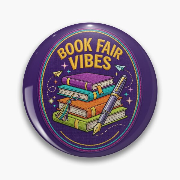 Item preview, Book Fair Vibes – Bookworm Patch. designed and sold by Endless7Art.