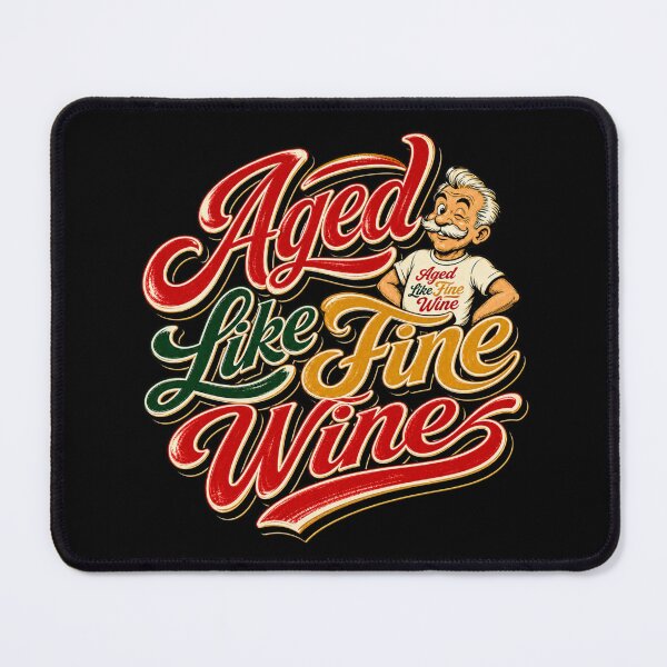 Item preview, Aged Like Fine Wine – Funny Vintage Aging Humor designed and sold by Classic Chaos Creations.