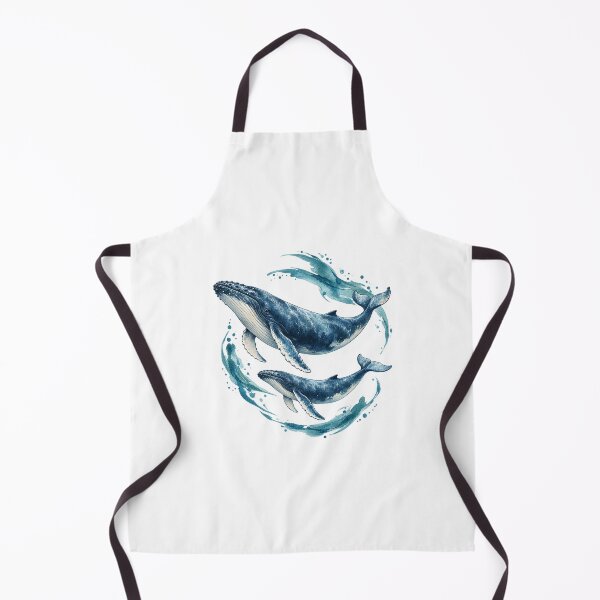 Item preview, Humpback Whale Mother and Calf Watercolor designed and sold by KenworksDigital.