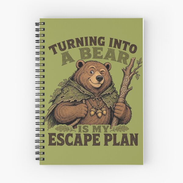 Item preview, Turning Into A Bear Is My Escape Plan Druid Tabletop RPG designed and sold by Dice_Goblin_Studio.