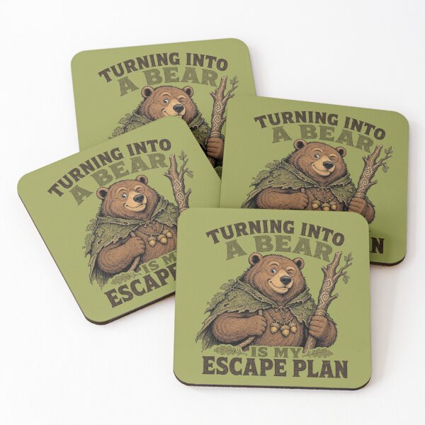 Item preview, Turning Into A Bear Is My Escape Plan Druid Tabletop RPG designed and sold by Dice_Goblin_Studio.