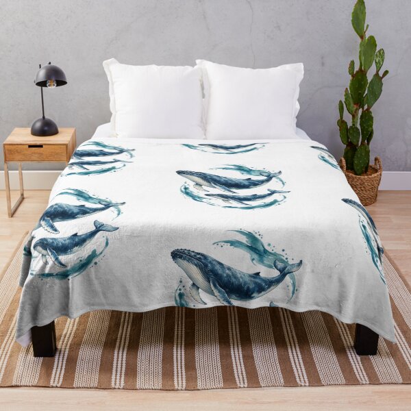 Item preview, Humpback Whale Mother and Calf Watercolor designed and sold by KenworksDigital.