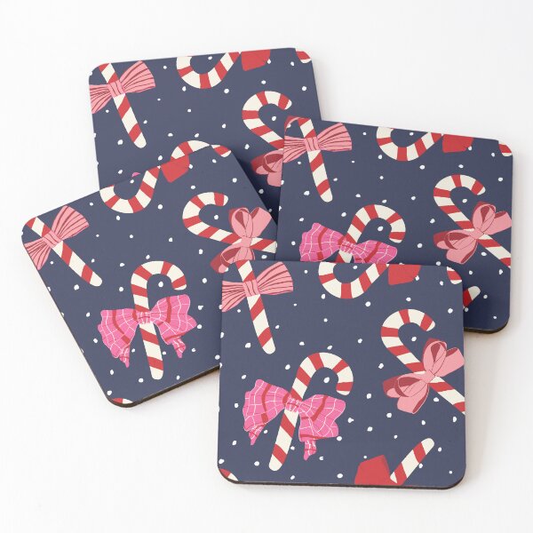 Item preview, Candy Cane Ribbons in Night Navy designed and sold by YesterdayColl.