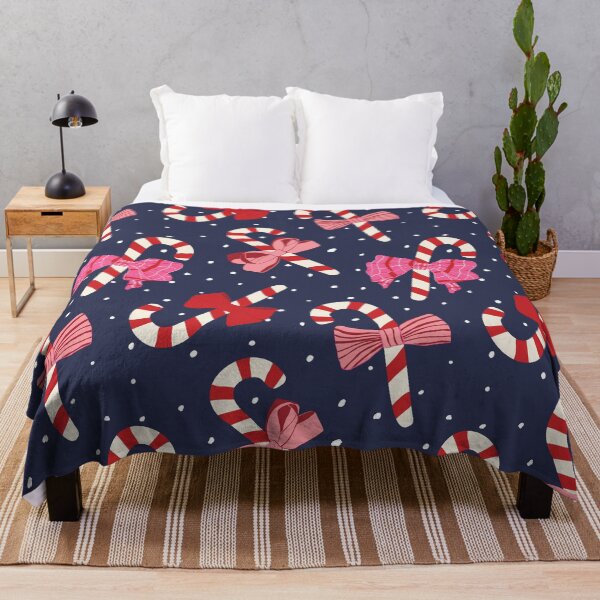 Item preview, Candy Cane Ribbons in Night Navy designed and sold by YesterdayColl.