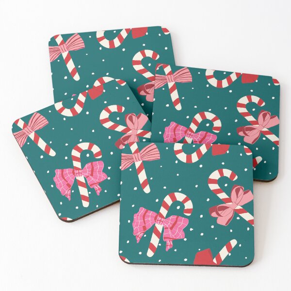 Item preview, Candy Cane Ribbons in Pine Green designed and sold by YesterdayColl.