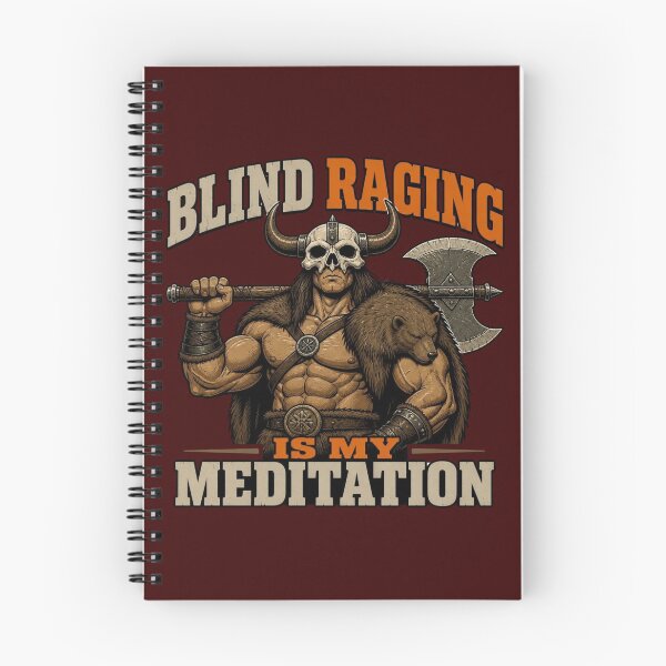 Item preview, Blind Raging Is My Meditation Barbarian Funny Tabletop RPG designed and sold by Dice_Goblin_Studio.