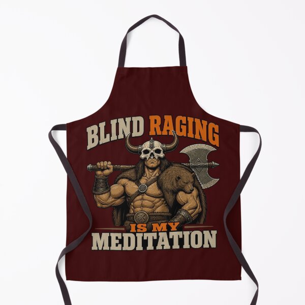 Item preview, Blind Raging Is My Meditation Barbarian Funny Tabletop RPG designed and sold by Dice_Goblin_Studio.