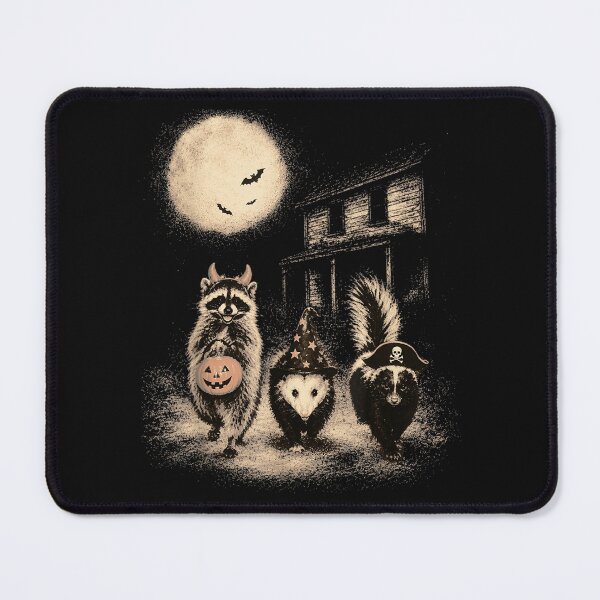 Item preview, Halloween Raccoon Opossum Skunk Funny Pumpkin Spooky Moon designed and sold by ArtByimamS.