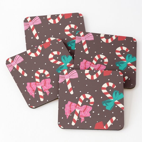 Item preview, Candy Cane Ribbons in Chocolate Brown designed and sold by YesterdayColl.