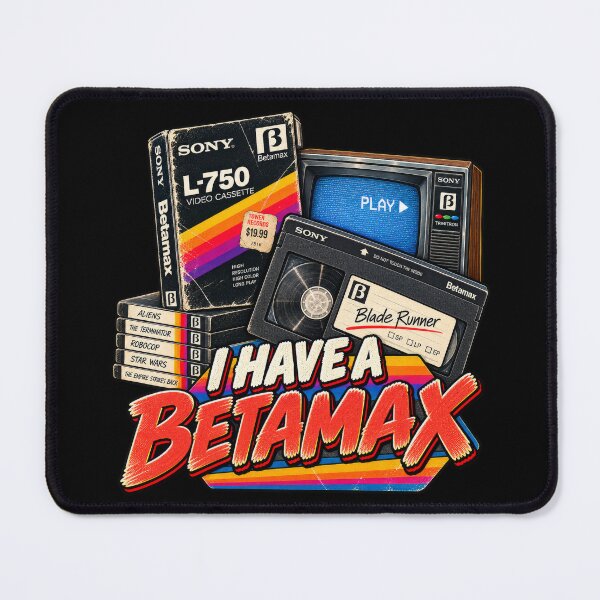 Item preview, I Have a Betamax – Retro VHS & Video Nostalgia designed and sold by DopeyRobot.