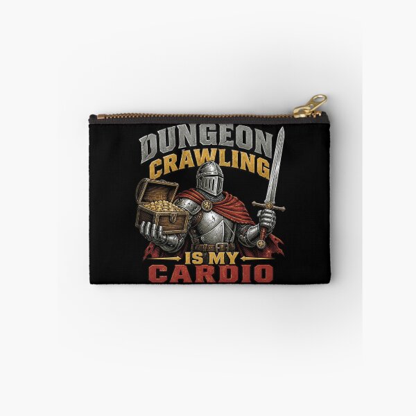 Item preview, Dungeon Crawling Is My Cardio Knight Chest Tabletop RPG designed and sold by Dice_Goblin_Studio.