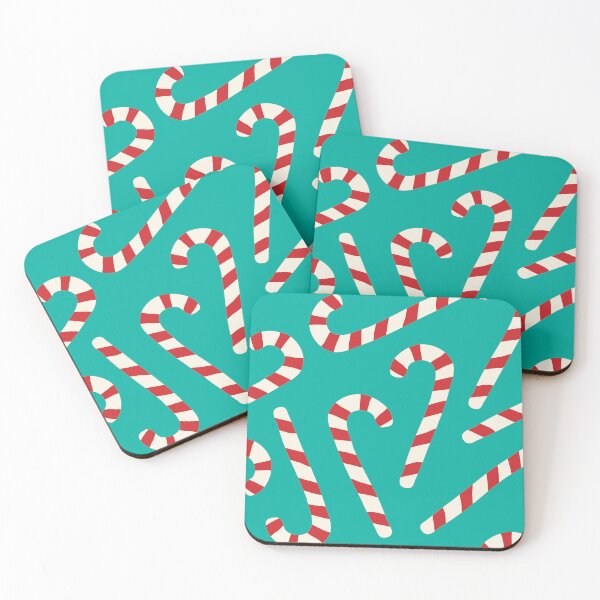 Item preview, Cute Candy Canes in Maximalist Mint designed and sold by YesterdayColl.