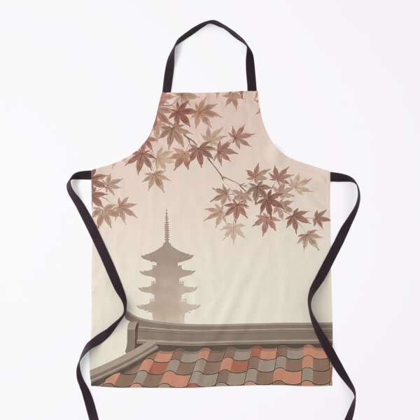 Item preview, Vintage Watercolor Autumn Japanese Pagoda Temple Art Vector designed and sold by Shutter-Dragon.